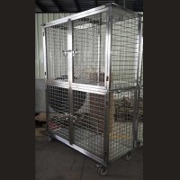 Stainless Steel Cage with wheels SSC0101