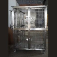 Stainless Steel Cage with wheels SSC0101