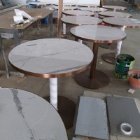 Round Stainless Steel Table SSF3001