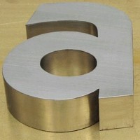 Stainless Steel 3D letter SIG0205 d