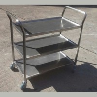 Stainless Steel Medical Trolley L890 x W510 x H790mm SST0501