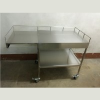 Stainless Steel Medical Trolley L800 x 420 x W580 x H905(mm) wheel height excluded SST1001 b