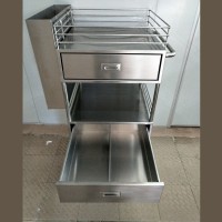 Stainless Steel Medical Trolley b