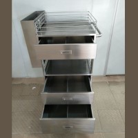 Stainless Steel Medical Trolley d